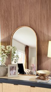 Add Depth Using Slatted Wood Panels