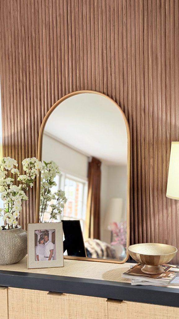 Add Depth Using Slatted Wood Panels